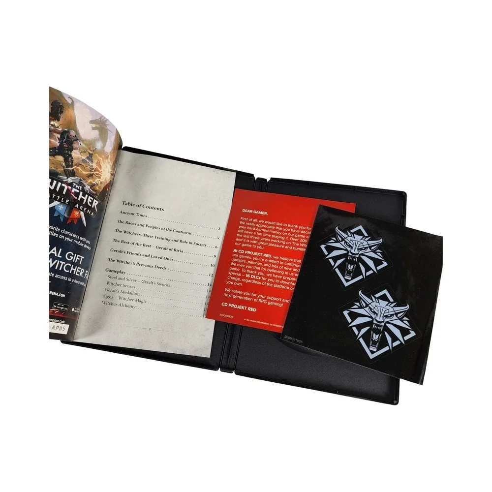 The Witcher 3 Wild Hunt PC Soundtrack CD Game Disc 4 with Booklet and Stickers